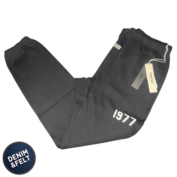 Essentials FEAR OF GOD ESSENTIALS 1977 LOGO CUFF SWEAT PANT | Iron | NEW/NWT🔥 - Picture 9 of 16